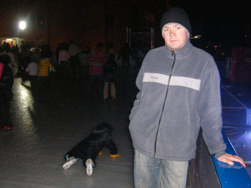 Ice Skating, Wide Shot